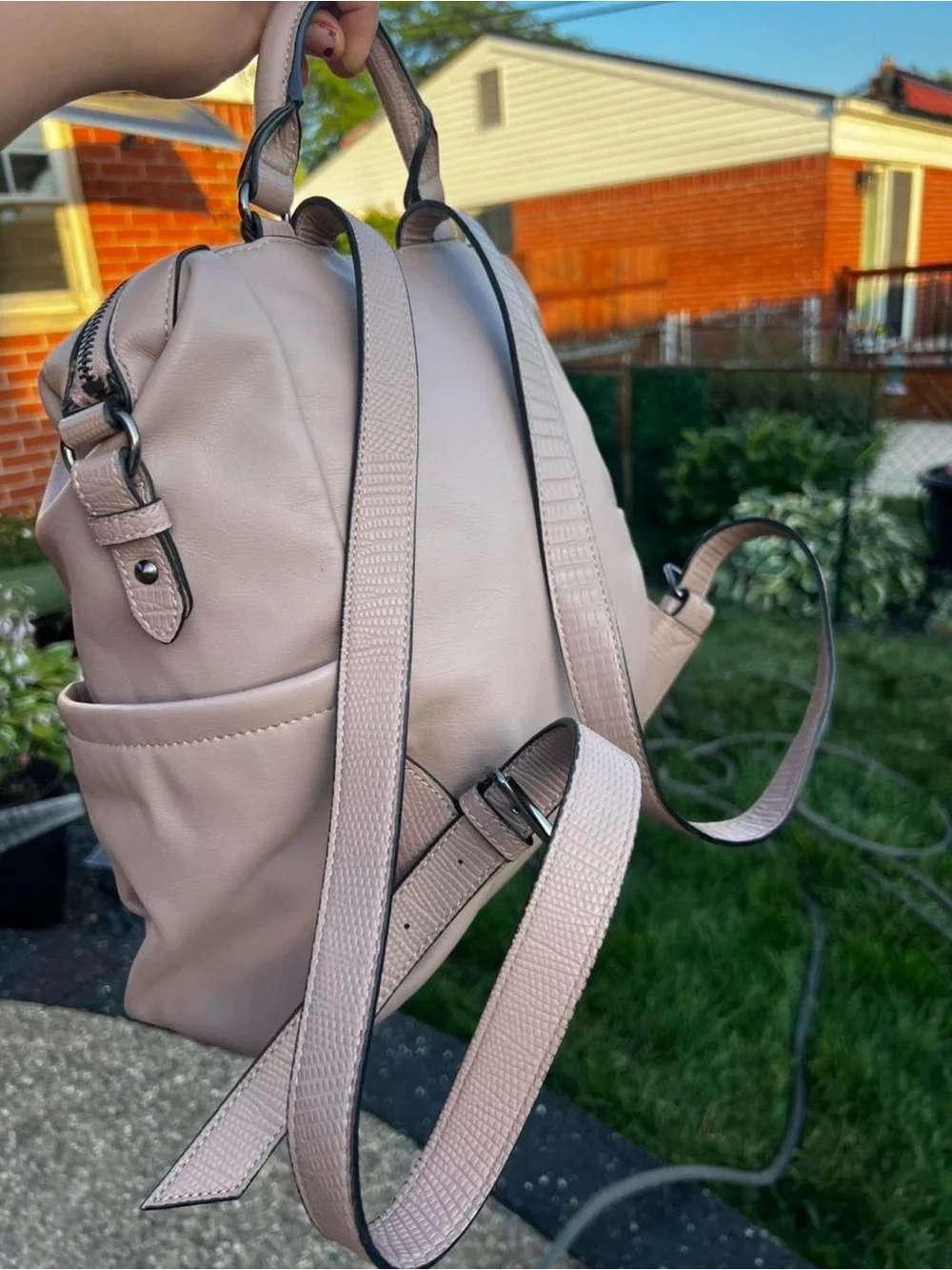 Simply Vera Vera Wang Blush Pink Backpack Bag